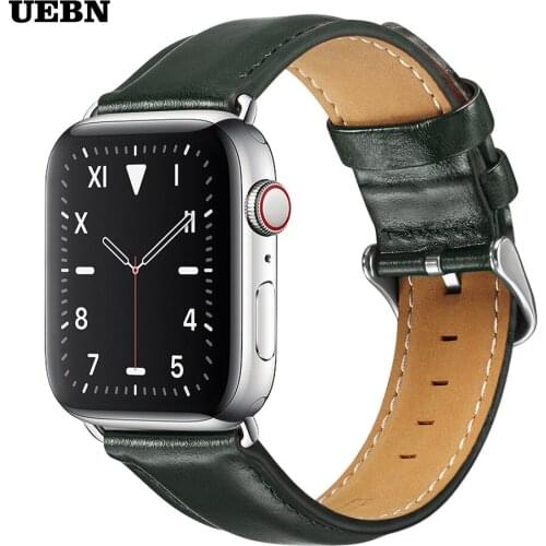 Cow Leather Strap for Apple Watch Watch Series 6 5 4 3 2 1 band for iWatch SE 38mm 42mm 40mm 44mm Belt Bracelet Watchbands