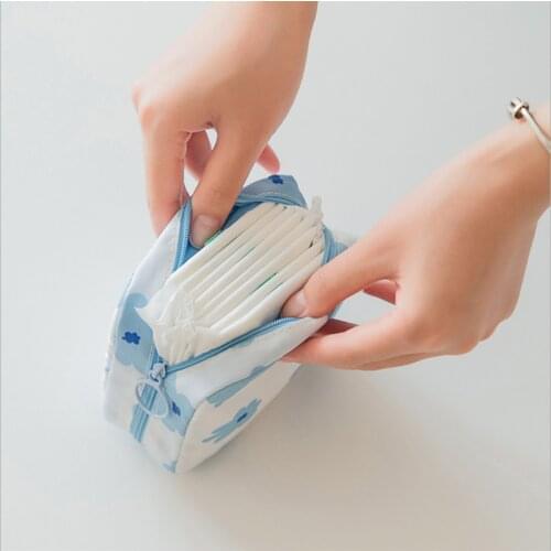 Tampon Storage Bag Women Sanitary Pad Pouch Cosmetic Napkin Credit Card Storage Bag Lipstick Key Earphone Data Cables Organizer