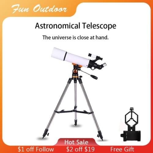 150X Refractive Professional Astronomical Telescope HD Zoom Refracting Monocular Night Vision for Space Astronomical Telescope