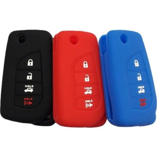 RUNFA AUTO key Protective Case For Toyota 4 Button Flip Open Remote Sienna VAN HILUX VIGO Scion Yaris Keyless FOB Shell