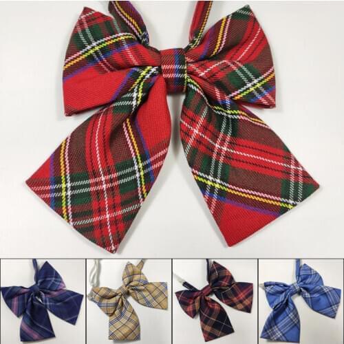 Lady Tie Uniform Wear Bowtie Women Cravat Female Detachable Collar Ascot for Students uniform