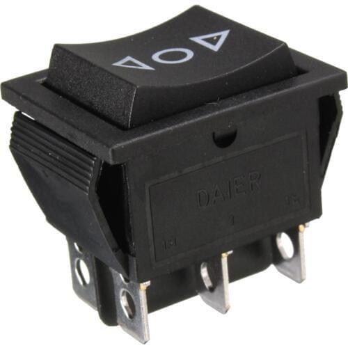 6 Pins DPDT On / Off Switch Rocker Switch With Double Throw Button For Boat