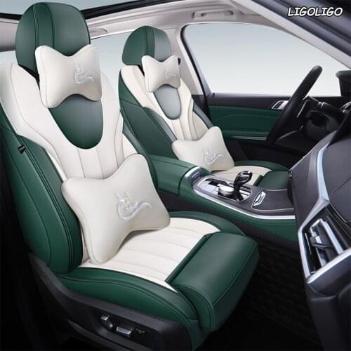 LIGOLIGO Custom Leather car seat covers For BMW 1 Series E81 E82 E87 E88 F20 F21 F52 F40 2 Series F22 F23 F44 F45 F46 car seats
