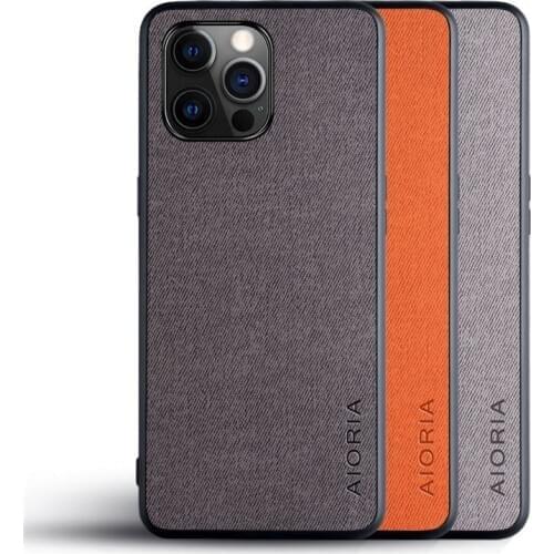 For iPhone X XR 11 12 mini pro MAX SE 2020 fabric TPU 2 in 1 Mobile phone case ultrathin luxurious Fall prevention case