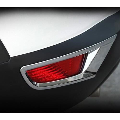For Mazda CX3 CX-3 2016 2017 2018 ABS Chrome Front /Rear Fog Light Cover Trims Back Tail Bumper FogLight Lamp Molding Garnish