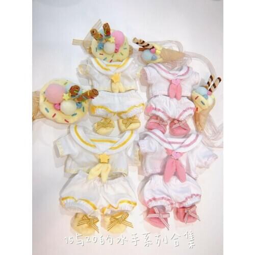 Cosmile Hand-made Kpop 20cm Doll Clothes Ice Cream Biscuits Stuffed Plush Creat Stuffed Creative Limited cosplay Gift