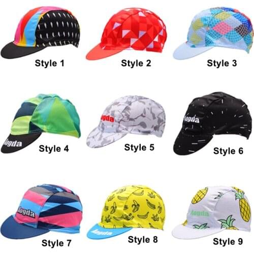 Colorful Bicycle Riding Cap Unisex Elastic Breathable Raw Yarn Fabric Cycling Cap for Leisure Cycling Sun protection Textile