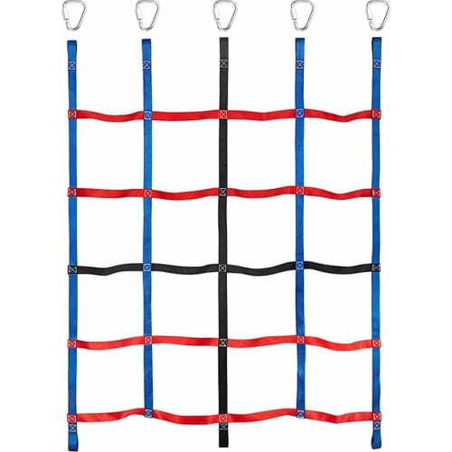Kids Ninja Net Polyester Climbing Cargo Net Rope Ladder for Children Outdoor Treehouse GYM Playground Obstacle Course Training