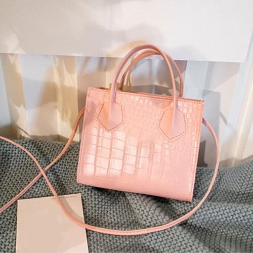 Women With Handle Party Fashion Gift Crocodile Pattern PU Leather Cosmetics Crossbody Bag Dating Single Shoulder Ladies Girls