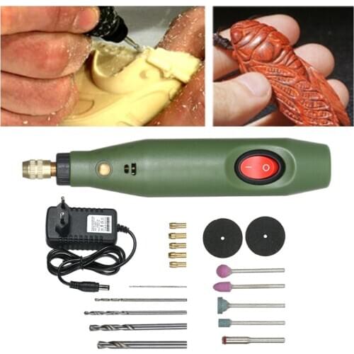 Mini Electric Drill Grinder Set Epoxy Resin DIY Crafts Jewelry Making Grinding Polishing Cutting Power Tools Kit