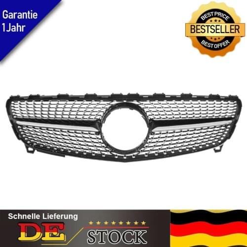 MagicKit For Mercedes-Benz W176 A Class 2016-18 LCI AMG LOOK Chrome Diamond BLACK GRILLE