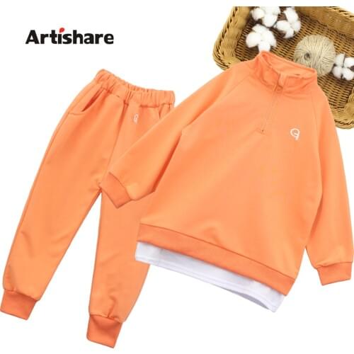Girls Clothing Sets Letter Children Sports Suits Kids Long Sleeve Sweatshirt +Pants 2pc Girl Outwear Clothes Set