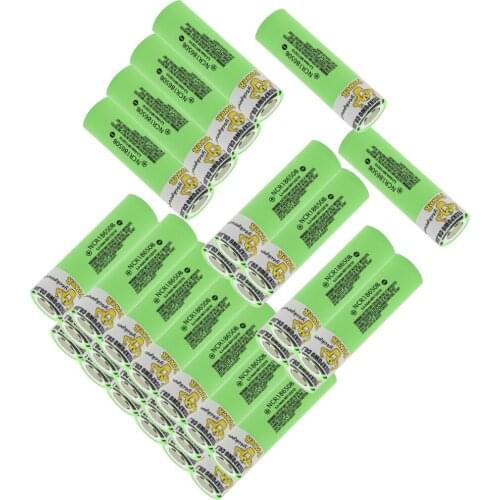YECKPOWO NCR18650B 3400MAH 3.7V 18650 battery li-ion batteries lithium rechargeable flat top / 18650 charger fast 4 slots