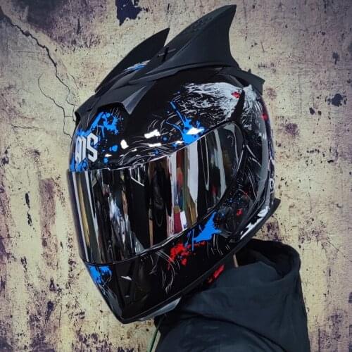 Full Face helmets motorcycle cool Modular Moto Helmet With Inner Sun Visor Safety Double Lens Racing the Helmet