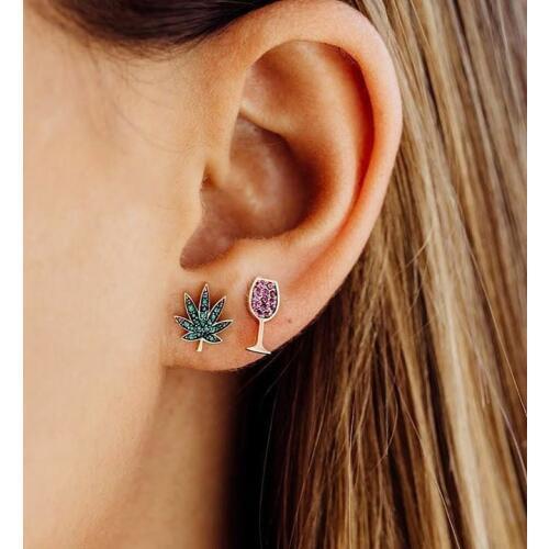 New Fashion Earrings Punk Combination Asymmetric Pop Earring Oorbellen Luxury Jewelry For Women Wholesale