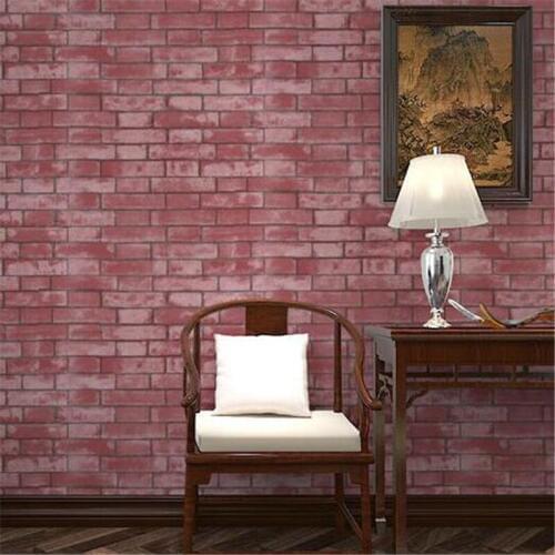 Beibehang Modern Vintage Chinese Style wallpaper PVC/Vinyl Brick Stone Room Wall paper Home decoration papel de parede Roll