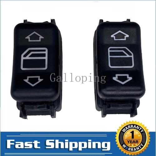 2 Pcs Power Master Window Control Switch for Mercedes-Benz W124 W126 W201 W463 190 260 300 350 420 560 1248204510KZ Left / Right