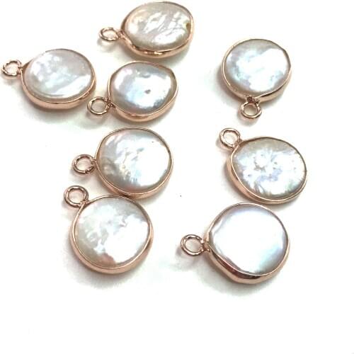 Natural Freshwater Pearl Pendants irregular shape Charms Pendants For jewelry making DIY Necklaces Bracelet earrings Accessories