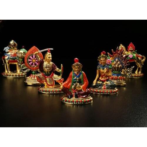 Buddhism Supplies Tantric Offerings Exquisite Colored Drawing Bright King of Cakra Seven Treasures Auspicious Temple Figurines