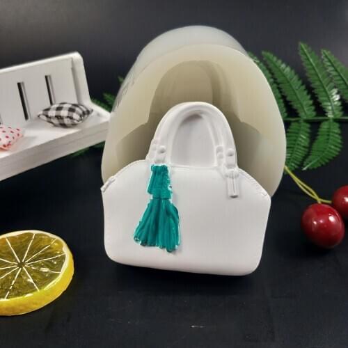 QT0270 PRZY Womens Handbags Soap Mold Silicone Mold Carry Bag Soap Molds Gypsum Chocolate Candle Molds Soap Mould Clay Resin