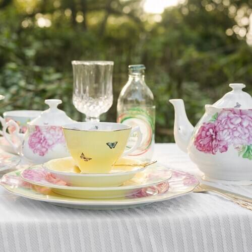 Handmade Nordic Coffee Cup High Quality Luxury Creative Gold Rim Eco Friendly Coffee Cup Tazas De Cafe Kitchen Drinkware DB60BD