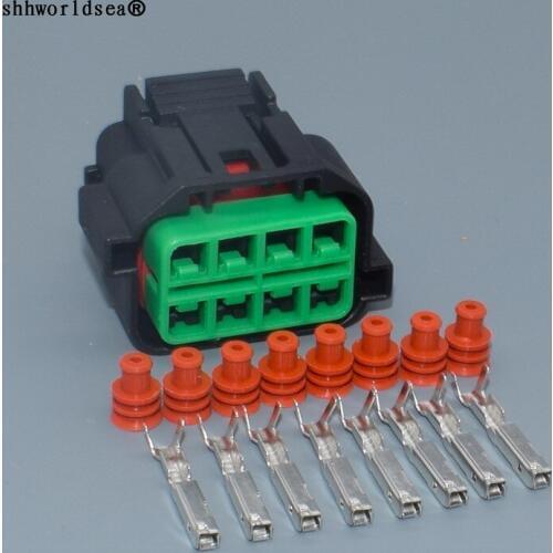 Shhworldsea 8 Pin Female Automotive Headlight Plug Socket For KIA K2 K3 K5 HYUNDAI HP066-08021