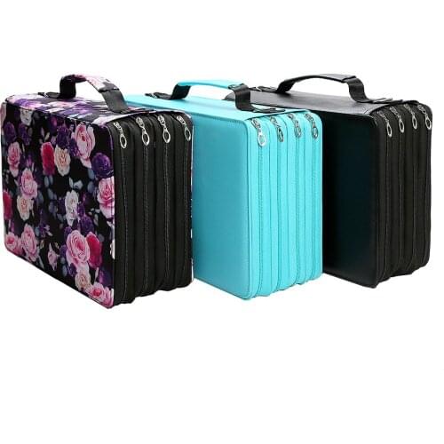 168/224 hole super large capacity marker pen bag creative multi-layer zipper strap detachable marker pen special storage bag