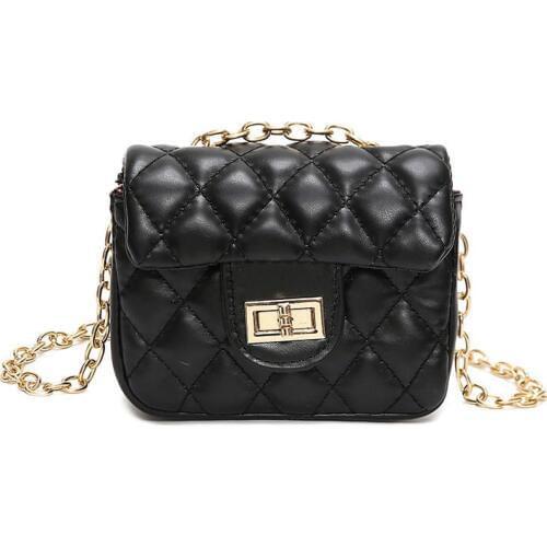 England Style Women Diamond Lattice Messenger Bags Kids Handbags Mini Shoulder Bag Crossbody Girls Lady Bags