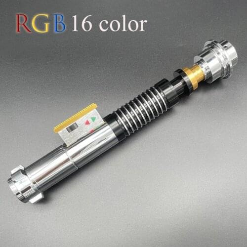 110cm RGB 16 Color Saber De Luke Skywalker Lightsaber Force Weapon Heavy Dueling Luke V1 Light Up Laser Sword LED Toys for Youth