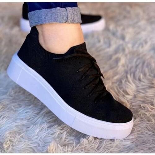 Large womens shoes 2021 autumn cloth breathable front lace up single shoes low top womens casual single shoes