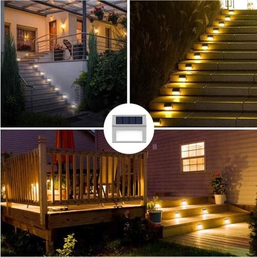 Outdoor Solar LED Wall Light Waterproof Sunlight Garden Decoration Street Lights Path Home Garden Solar Power Lamp Wall Light