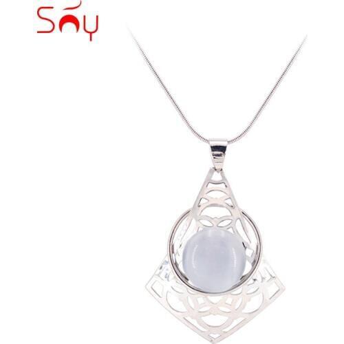 Sunny Jewelry Fashion Jewelry 2020 Necklace Pendant For Women High Quality Zircon Water Drop For Party Wedding Daily Wear Gift