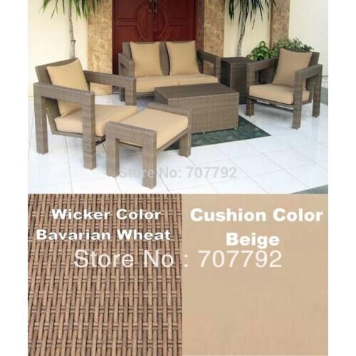 6pc All Weather Resin Wicker Patio Furniture wicker balcony furniture set