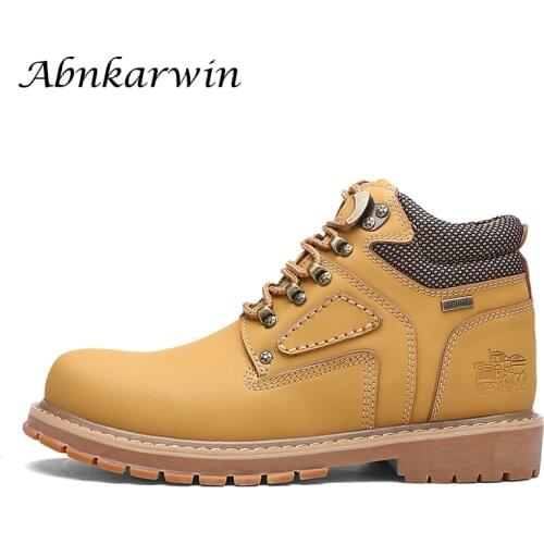 Abnkarwin Men's Work Shoes