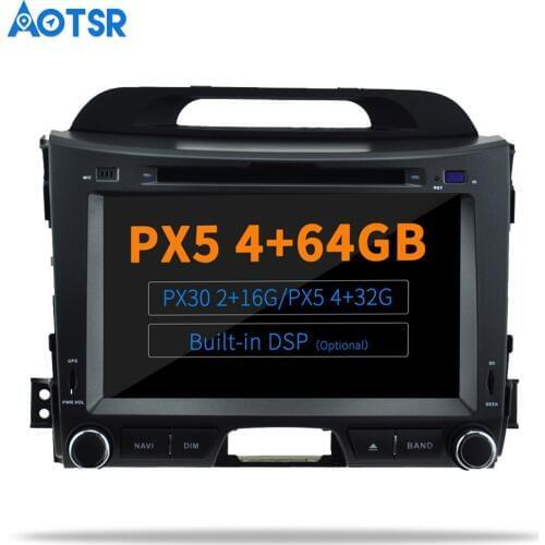 AOTSR Android 9.0 / 10.0 DSP Radio For KIA SPORTAGE 2010 2012 2013 2014 2015 2016 Car GPS Navigation 2 Din Bluetooth Player