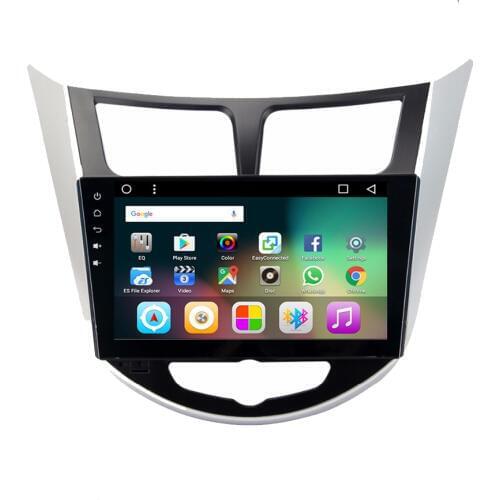 2din 9 inch Quad/Octa Core Android 8.1 Car DVD Player with GPS BT WIFI Mirror Link HD SD/USB/AUX/RCA for Hyundai Verna