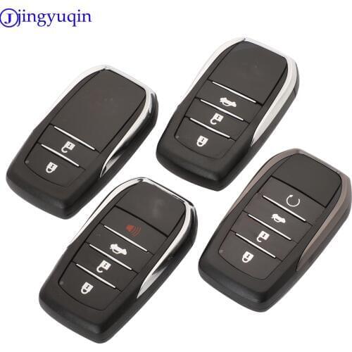 Jingyuqin 5ps 2/3/4 Buttons Remote Car Key Shell Cover Case For Toyota Chr C-hr Land Cruiser 200 Avensis Auris Corolla Smart Key