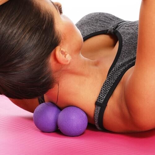 TPE fascia ball double ball peanut ball deep muscle relaxation ball acuity massage ball fitness