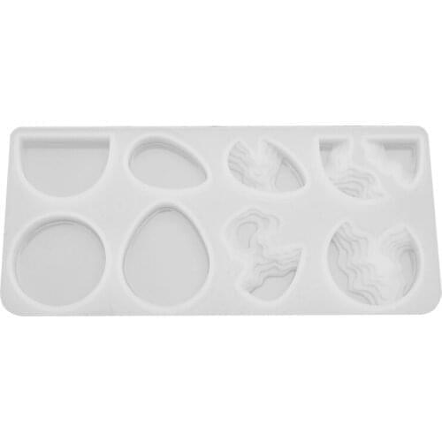 Geometric Silicone Mold Dried Flower Pendant UV Epoxy Resin Molds Mould DIY Jewelry Making Tools Accessories