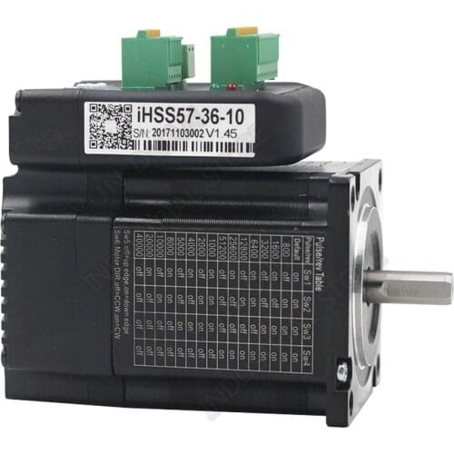 Integrated NEMA23 57mm 1Nm 36VDC1500rpm 2Phase DSP Hybrid Closed Loop Motor Driver Encoder All- In- One Easy Servo JMC