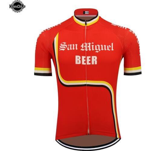 Red beer Cycling jersey short sleeve ropa ciclismo bike wear jersey cycling clothing mountain bicycle clothes maillot ciclismo
