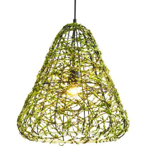 Pastoral Style Creative Rattan Chandeliers Modern Artistic Metal Hanging Light Restaurant Aisle Bar Cafe Lighting Fixtures PL568