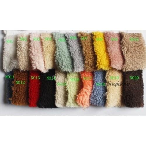 Spot large-grain cashmere polyester warp knitted toy home textile garment plush fabric