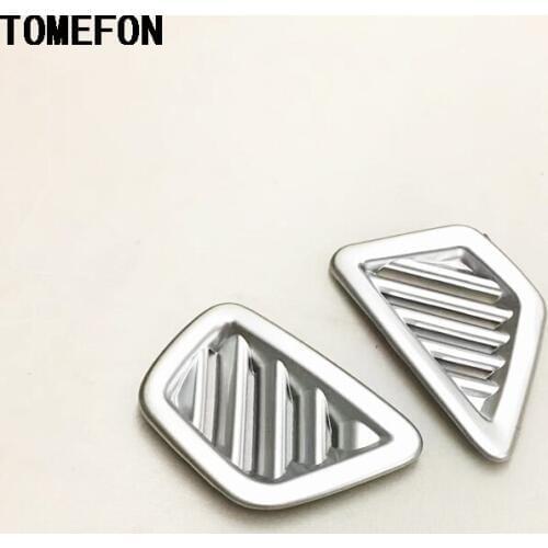 For BMW 5 Series G30 2017 ABS Chrome Front Dashboard Air Vent Outlet Cover Frame Trim 2pcs For Left Hand Drive ONLY