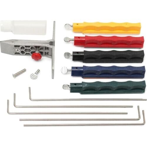 Kitchen Sharpener Set With 5pcs Sharpening Stone Edge Wicked Sharpener Sharpening System Fix Angle Sharpener Sharpen Stone