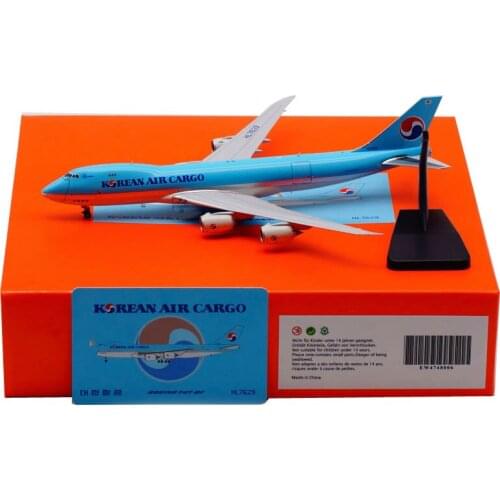 Diecast 1:400 Scale B747-8F HL7629 Model Korean Air Cargo Airlines W Landing Gears Alloy Aircraft Plane Display Collection