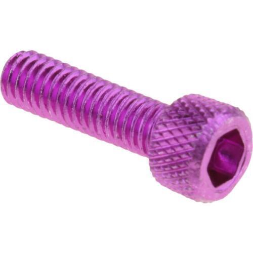 MagiDeal 10x Hex Socket Cap Head Screw Aluminum Alloy Purple M6 X 20mm