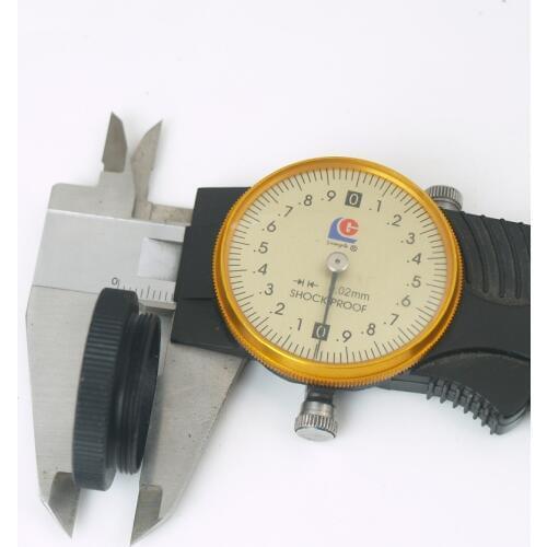 Metal M27X0.75 Female thread to M25X0.75 male thread adapter microscope lens