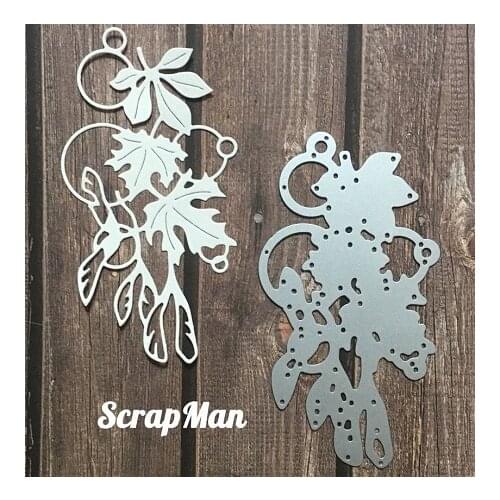 Leaves Metal cutting dies cut die mold card Scrapbook paper craft knife mould blade punch stencils