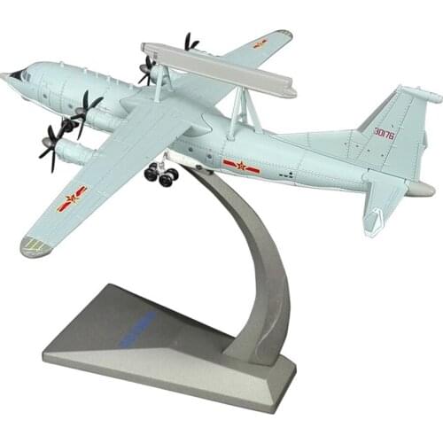 1/200 Scale Alloy Aircraft Air Early Warning KongJing 200 AEW KJ200 Plane Model Toys Children Gift for Collection Decoration